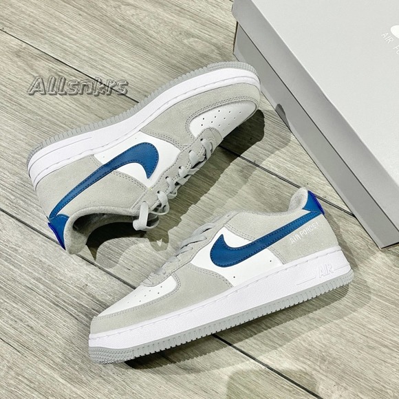 Nike Air Force 1 Low Athletic Club Smoke Grey Blue White - Picture 6 of 9